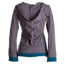 Vishes Zipfelshirt Zipfelkapuze Elfen Larp grau 42/44