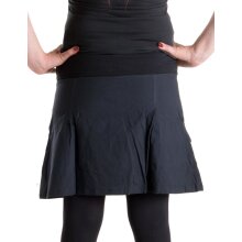 Vishes bestickter Mini Rock Hippie Boho schwarz 48