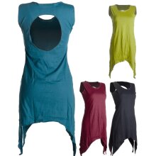 Vishes Zipfeliges Elfenkleid aus Baumwolle - mit rundem...