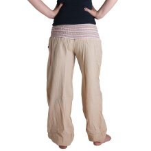 Vishes Sommer Chino Haremshose aus Baumwolle mit super...