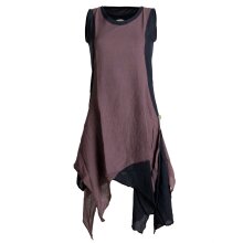 Vishes Ärmelloses Zipfeliges Lagenlook Kleid /...