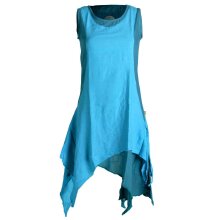 Vishes Ärmelloses Zipfeliges Lagenlook Kleid /...