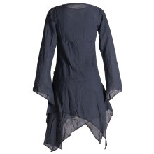 Vishes Langärmliges Zipfeliges Lagenlook Kleid /...