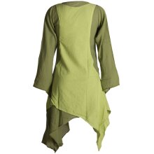 Vishes Langärmliges Zipfeliges Lagenlook Kleid /...