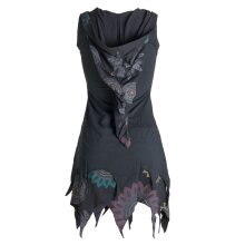 Vishes Zipfelige Elfentunika - im Lagenlook mit Blumen...