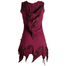 Vishes Zipfelige Elfentunika - im Lagenlook mit Blumen...