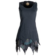 Vishes Zipfelige Elfentunika - im Lagenlook mit Blumen...