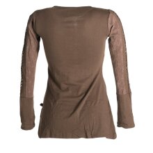 Vishes Sweater mit Bändern aus Baumwolljersey braun 32