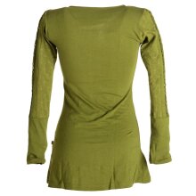 Vishes Sweater mit Bändern aus Baumwolljersey olive...