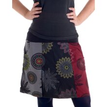 Vishes Mini Rock Goa Rock Hippie Cacheur schwarz-rot 36