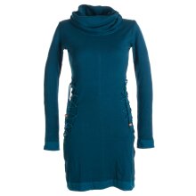 Vishes Einfarbiges Kleid mit extra langem Kapuzenkragen...