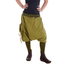 Vishes Haremshose Pluderhose Goa Hose olivegrün 42/44