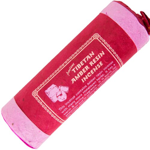 30 Räucherstäbchen Himalaya Tibet Nepal Stäbchenhalter Bernstein (Tibetan Amber Resin)