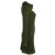 Vishes Einfarbiges Kleid mit extra langem Kapuzenkragen und Schnürungen olivegrün 32/34