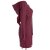 Vishes Kleid lagenlook Kleid mit Zipfelkapuze dunkelrot 46