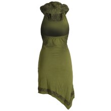 Vishes Neckholder Zipfelkleid mit Kapuzenkragen aus...