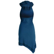 Vishes Neckholder Zipfelkleid mit Kapuzenkragen aus...