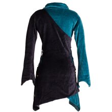 Vishes Asymmetrisches Lagenlook Samtkleid zum...