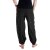 Vishes Pludrige Sommer Damen Chino Haremshose aus Baumwolle schwarz 32-34
