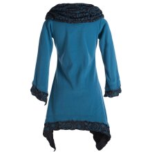 Vishes Lagenlook Zipfelkleid aus Eco Fleece mit langen...