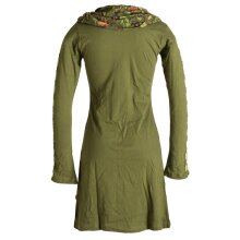 Vishes Langärmliges Blumenkleid aus Baumwolle mit...