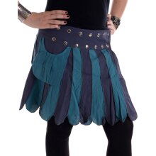 Vishes Zweifarbig gestreifter Patchwork Wickel Rock -...