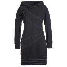 Vishes Langärmliges Patchwork Hoodie Eco Fleecekleid...