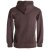 Vishes Herren Sweatshirt aus Baumwollfleece mit Kängurutasche und Kapuze braun 50-52