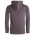 Vishes Herren Sweatshirt aus Baumwollfleece mit Kängurutasche und Kapuze grau 50-52