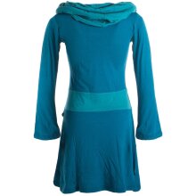 Vishes Langärmliges Baumwoll Hoodie Kleid mit...