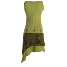 Vishes Ärmelloses asymmetrisches Lagenlook Zipfelkleid