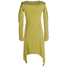 Vishes Zweifarbiges langarm Elfen Zipfelkleid aus...