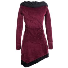 Vishes Langärmliges asymmetrisches patchwork...