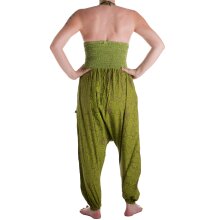 Vishes Damen Hippie Latzhose Overall Haremshose...