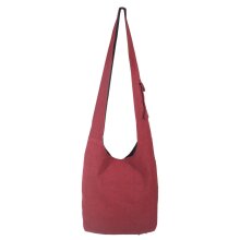 Vishes Umhängetasche aus grob gewebter Baumwolle mit...