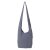 Vishes Umhängetasche aus handgewebter Baumwolle mit Eyes of Buddha Stickerei grau