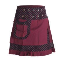 Vishes Gepunkteter Wickelrock Baumwolle verstellbar durch...