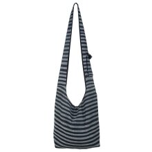 Vishes Gestreifte Unisex Beuteltasche aus Nepal aus grob...