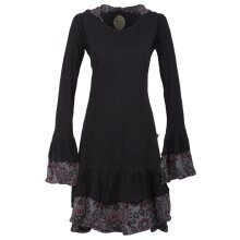 Vishes Lagenlook Langarm Elfenkleid mit Zipfelkapuze und...