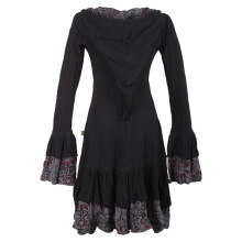 Vishes Lagenlook Langarm Elfenkleid mit Zipfelkapuze und...