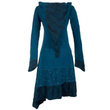 Vishes Lagenlook Langarm Patchwork Elfenkleid mit...