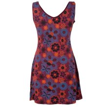 Vishes Ärmelloses Blumenkleid aus Baumwolle mit...