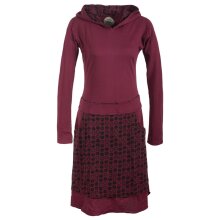 Vishes Gepunktetes Damen Hoodie Kleid mit Zipfelkapuze...