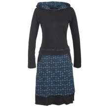 Vishes Gepunktetes Damen Hoodie Kleid mit Zipfelkapuze...