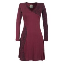 Vishes Asymmetrisches Damen Lagenlook Kleid Baumwolle mit...