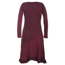 Vishes Langes Asymmetrisches Damen Lagenkleid aus...