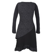 Vishes Langes Asymmetrisches Damen Lagenkleid aus...