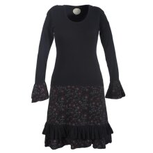 Vishes Langarm Herbst Damen Blümchenkleid aus...