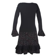 Vishes Langarm Herbst Damen Blümchenkleid aus...