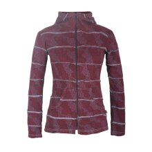 Vishes Bedruckte Damen Patchwork Jacke aus Baumwolle mit...